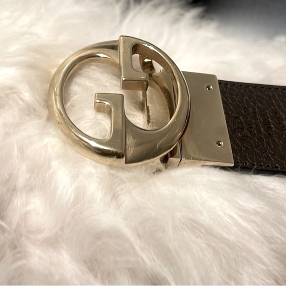 GUCCI GG Reversible Belt Black/Brown 450000 Size 90.36 - Picture 4 of 8